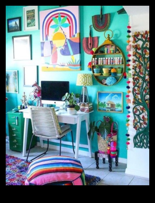 Decor Boho Office pentru un spațiu de lucru creativ