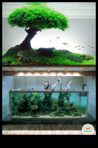 Fish Tank Zen a continuat să creeze o atmosferă relaxantă cu decor